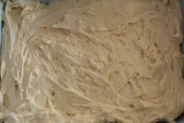 Lemon Loaf going into the oven.