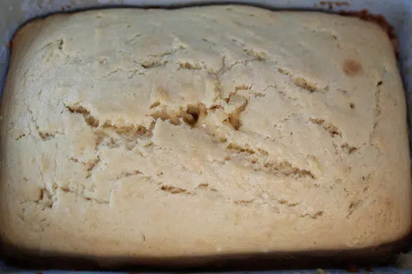 Lemon Loaf out of the oven