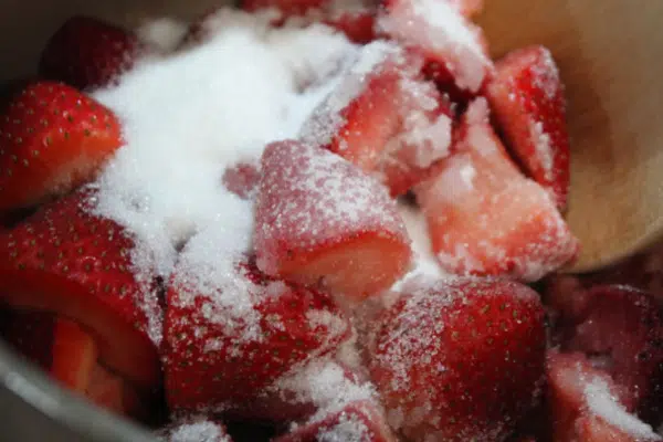 Strawberries and sugar