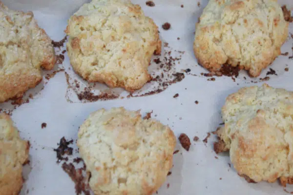 Biscuits out of the oven.