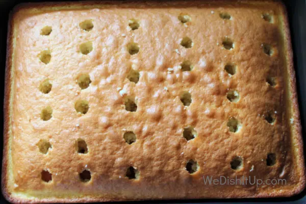 Cake with holes