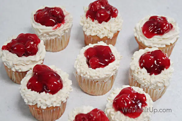 Cherry Pie Cupcakes