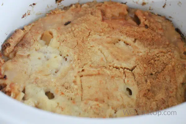 Peach Cobbler in Slow Cooker