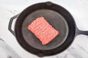 Ground Beef in Pan